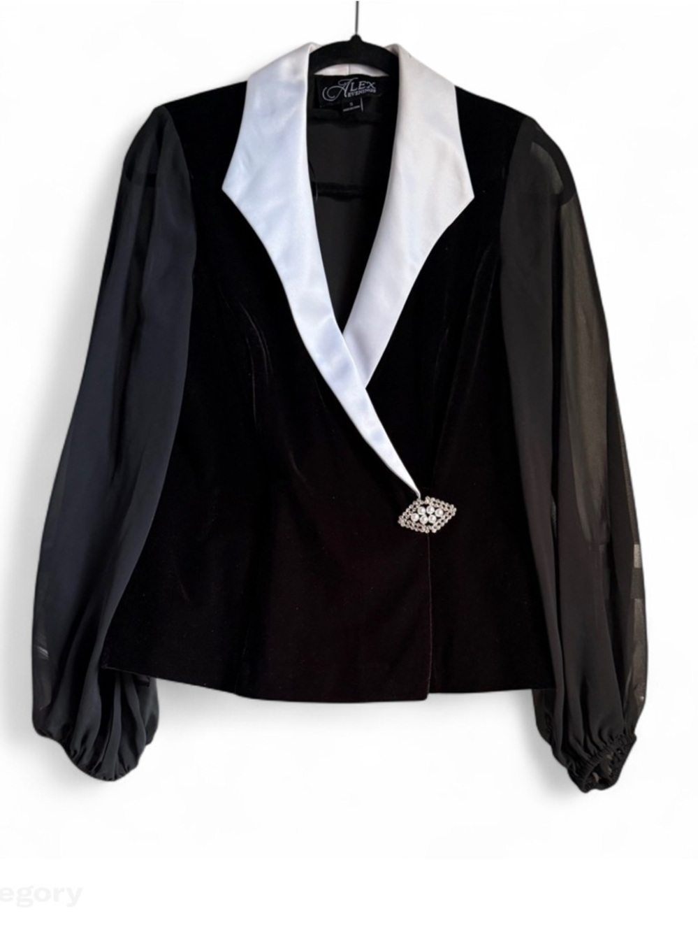 Alex  Evenings Chic Black and White Women's Jacket